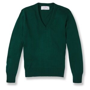 FLYNN OHARA GREEN EMBROIDERED NOTRE DAME CARDIGAN SWEATER & VEST YOUTH SIZE YL